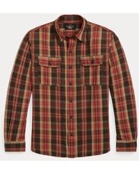 RRL - Kariertes Arbeitshemd Aus Twill - Lyst