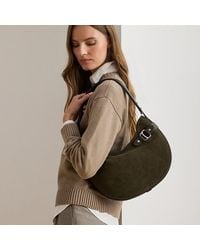Ralph Lauren - Borsa a spalla Tasha grande in camoscio - Lyst