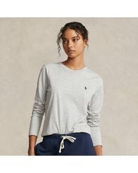 Polo Ralph Lauren - T-shirt Met Ronde Hals En Lange Mouwen - Lyst