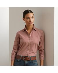 Ralph Lauren - Camicia in popeline a righe Classic-Fit - Lyst