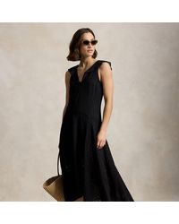 Polo Ralph Lauren - Eyelet Gauze Dress - Lyst