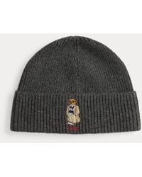 Ralph Lauren - Polo Bear Rib-Knit Beanie - Lyst
