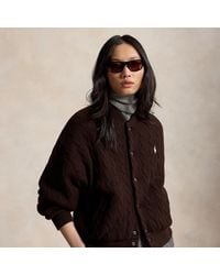 Polo Ralph Lauren - Cable-Knit Wool-Cashmere Snapped Jacket - Lyst
