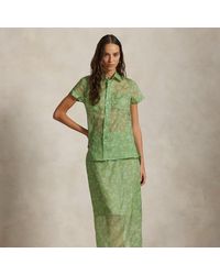 Polo Ralph Lauren - Floral Silk Organza Skirt - Lyst