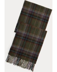 Polo Ralph Lauren - Tartan Fringe Wool Scarf - Lyst