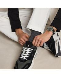 Polo Ralph Lauren - Boerum Suede-Paneled Knit Sneaker - Lyst