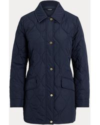 Ralph Lauren - Denim-Trim Onion-Quilted Barn Jacket - Lyst