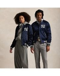 Polo Ralph Lauren - Polo Ralph Lauren Lauren Yankees Satin Jacket - Lyst