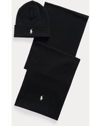 Polo Ralph Lauren - Rib-Knit Cotton Beanie & Scarf Gift Set - Lyst