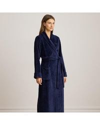 Ralph Lauren - Belted Chenille Shawl-Collar Long Robe - Lyst