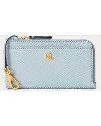 Ralph Lauren - Textured Leather L-Zip Card Case - Lyst