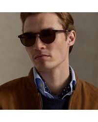 Polo Ralph Lauren - Rugby-Stripe Round Sunglasses - Lyst