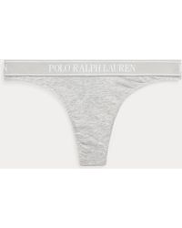 Polo Ralph Lauren - Perizoma a vita bassa con logo ripetuto - Lyst