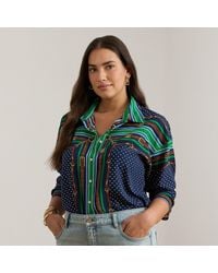 Ralph Lauren - Ralph Lauren Relaxed Fit Belting & Polka-Dot Shirt - Lyst