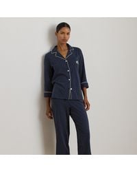 Ralph Lauren - Pijama Capri De Punto Jersey Con Lunares - Lyst
