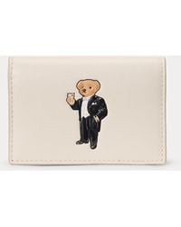 Polo Ralph Lauren - Polo Bear Leather Flapped Card Case - Lyst