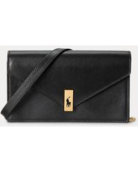 Polo Ralph Lauren - Polo Id Leather Chain Wallet And Bag - Lyst