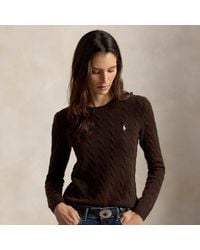 Polo Ralph Lauren - Cable Wool-Cashmere Crewneck Jumper - Lyst