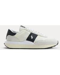 Ralph Lauren - Train 89 Suede And Oxford Trainer - Lyst