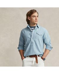 Polo Ralph Lauren - Classic Fit Chambray Popover Overhemd - Lyst