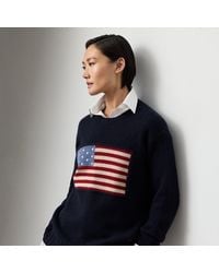 Ralph Lauren - Flag Cashmere Crewneck Jumper - Lyst