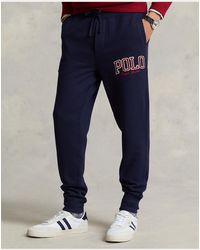 Heren Kleding voor voor Kleding voor sport Polo Ralph Lauren Logo Cotton Jersey Loungewear in het Zwart voor heren gym en workout voor Hoodys 