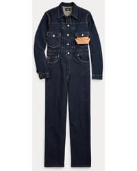 RRL - Salopette in denim indaco - Lyst