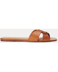 Polo Ralph Lauren - Leather O-Ring Sandal - Lyst