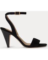 Ralph Lauren - Gracy Sheep-Suede Sandal - Lyst