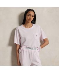 Polo Ralph Lauren - Strick-Pyjama Mit T-Shirt Und Shorts - Lyst