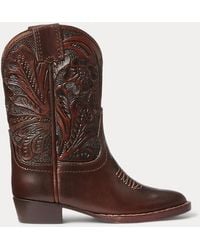 RRL - Mini Plainview Hand-Tooled Leather Boot - Lyst