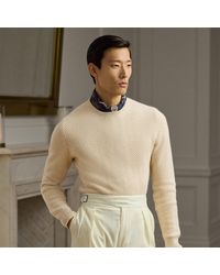 Ralph Lauren - Textured Herringbone Cashmere Sweater - Lyst