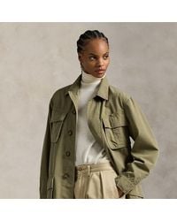 Ralph Lauren - Cotton Canvas Utility Jacket - Lyst