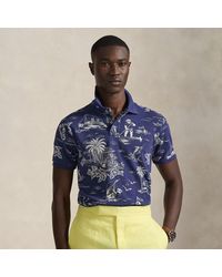 Ralph Lauren Classic Fit New York Mesh Polo Shirt in Black for Men