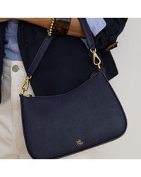 Ralph Lauren - Crosshatch Leather Medium Danni Bag - Lyst