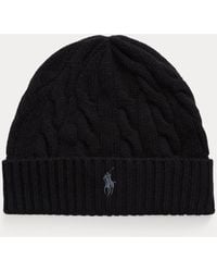 Polo Ralph Lauren - Cable-Knit Wool-Cashmere Beanie - Lyst