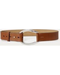Ralph Lauren - Stirrup-Buckle Wide Leather Belt - Lyst