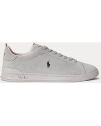 Ralph Lauren - Heritage Court Ii Suede Trainer - Lyst