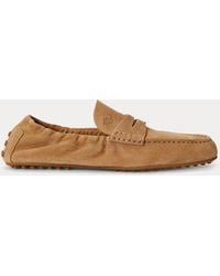 Ralph Lauren - Wynnie Sheep-Suede Driver - Lyst