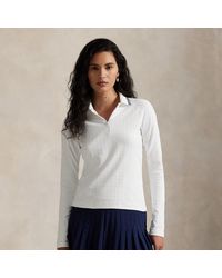 Ralph Lauren - Ralph Lauren Cable Quarter-Zip Long-Sleeve Polo Shirt - Lyst