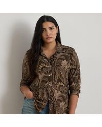 Ralph Lauren - Ralph Lauren Slim Fit Paisley Jersey Shirt - Lyst