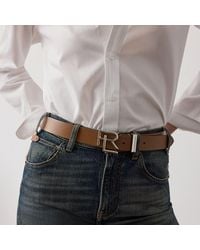 Ralph Lauren - Rl Box Leather Belt - Lyst