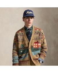 Polo Ralph Lauren - Relaxed Fit Scenic Wool Cardigan - Lyst