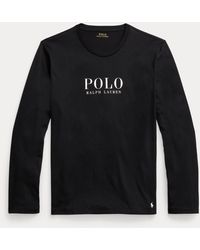 Polo Ralph Lauren Slaapshirt Van Katoenen Jersey - Zwart