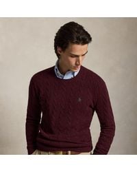 Polo Ralph Lauren - Cable-knit Wool-cashmere Jumper - Lyst