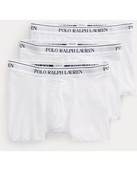 Polo Ralph Lauren Set Van Drie Stretchkatoenen Boxershorts - Wit