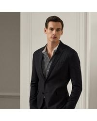 Ralph Lauren Purple Label - Ralph Lauren Hadley Hand-tailored Silk-linen Jacket - Lyst