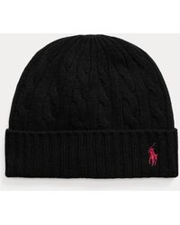 Polo Ralph Lauren - Gorro Con Lana Merino En Punto De Ochos - Lyst