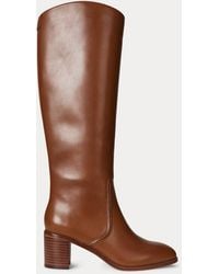 Ralph Lauren - Hoher Stiefel Charly Aus Kalbsleder - Lyst