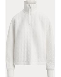 Ralph Lauren - Cable-Quilted Quarter-Zip - Lyst